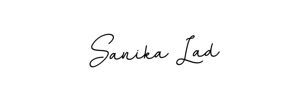 You should practise on your own different ways (BallpointsItalic-DORy9) to write your name (Sanika Lad) in signature. don't let someone else do it for you. Sanika Lad signature style 11 images and pictures png