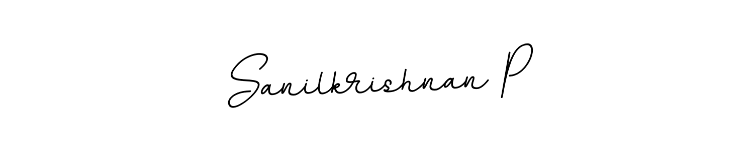 Sanilkrishnan P stylish signature style. Best Handwritten Sign (BallpointsItalic-DORy9) for my name. Handwritten Signature Collection Ideas for my name Sanilkrishnan P. Sanilkrishnan P signature style 11 images and pictures png