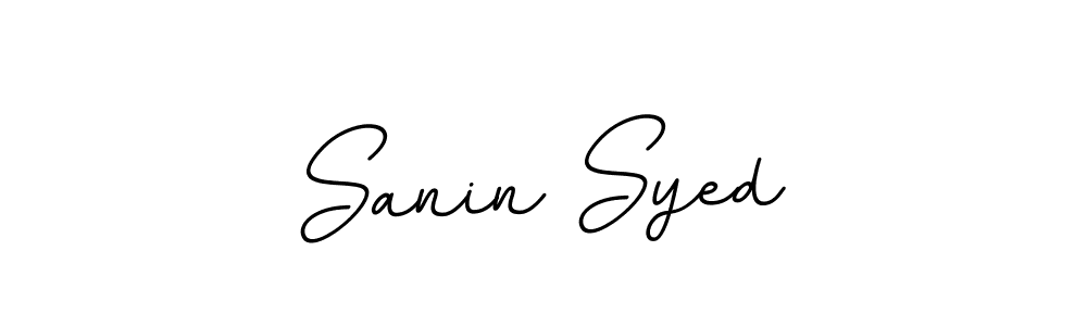 You should practise on your own different ways (BallpointsItalic-DORy9) to write your name (Sanin Syed) in signature. don't let someone else do it for you. Sanin Syed signature style 11 images and pictures png