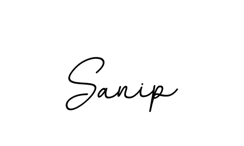 Design your own signature with our free online signature maker. With this signature software, you can create a handwritten (BallpointsItalic-DORy9) signature for name Sanip. Sanip signature style 11 images and pictures png