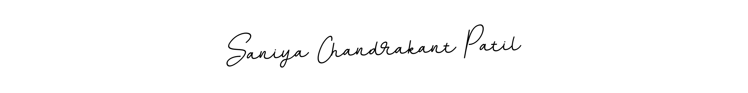 Create a beautiful signature design for name Saniya Chandrakant Patil. With this signature (BallpointsItalic-DORy9) fonts, you can make a handwritten signature for free. Saniya Chandrakant Patil signature style 11 images and pictures png