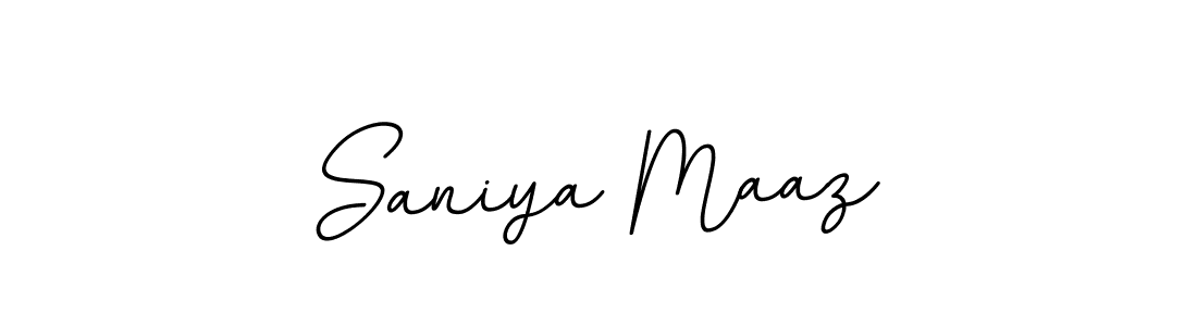 Make a beautiful signature design for name Saniya Maaz. Use this online signature maker to create a handwritten signature for free. Saniya Maaz signature style 11 images and pictures png