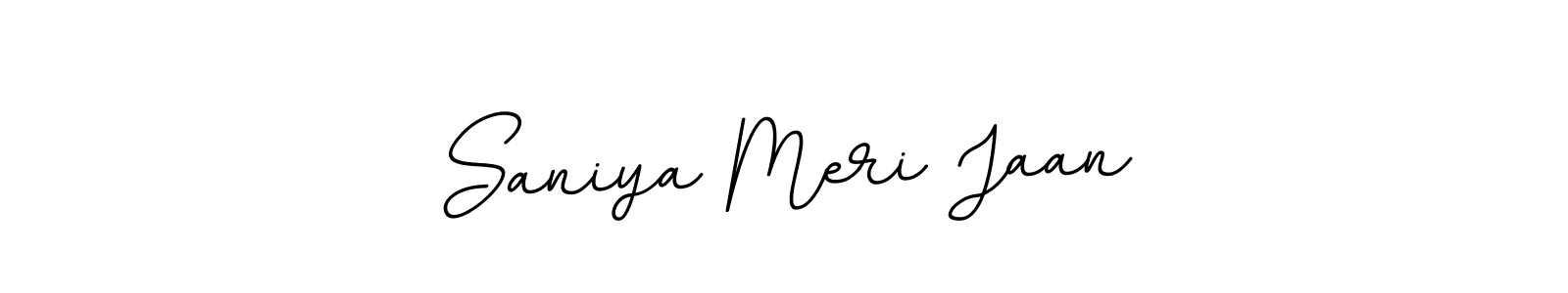 You should practise on your own different ways (BallpointsItalic-DORy9) to write your name (Saniya Meri Jaan) in signature. don't let someone else do it for you. Saniya Meri Jaan signature style 11 images and pictures png