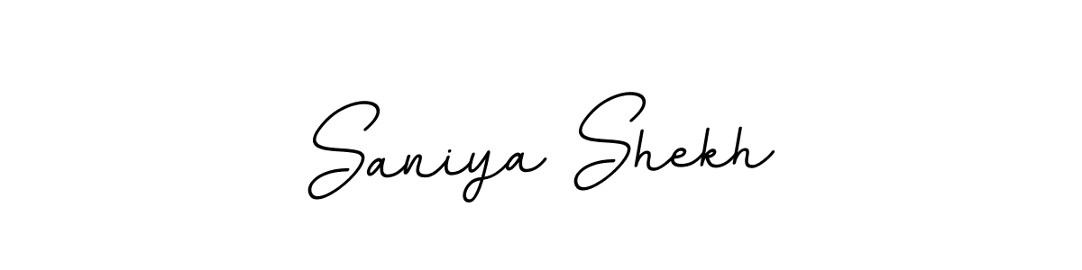 Design your own signature with our free online signature maker. With this signature software, you can create a handwritten (BallpointsItalic-DORy9) signature for name Saniya Shekh. Saniya Shekh signature style 11 images and pictures png