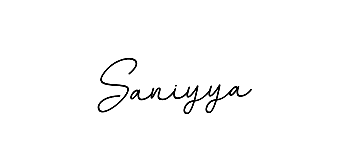 Saniyya stylish signature style. Best Handwritten Sign (BallpointsItalic-DORy9) for my name. Handwritten Signature Collection Ideas for my name Saniyya. Saniyya signature style 11 images and pictures png