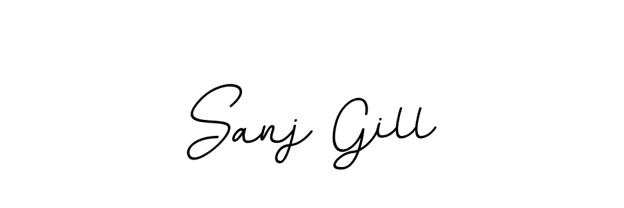 You should practise on your own different ways (BallpointsItalic-DORy9) to write your name (Sanj Gill) in signature. don't let someone else do it for you. Sanj Gill signature style 11 images and pictures png