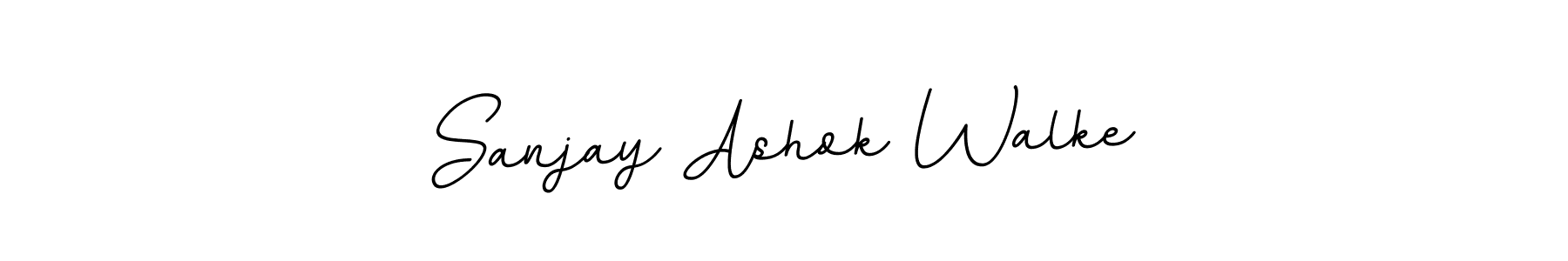 Make a beautiful signature design for name Sanjay Ashok Walke. With this signature (BallpointsItalic-DORy9) style, you can create a handwritten signature for free. Sanjay Ashok Walke signature style 11 images and pictures png