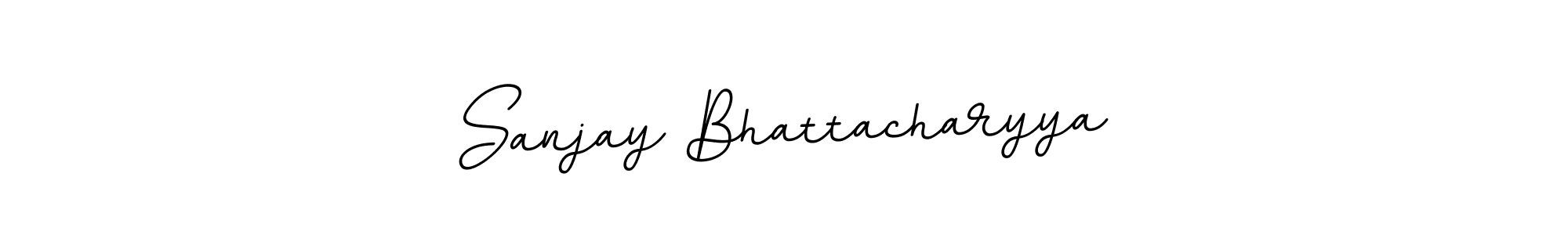 Create a beautiful signature design for name Sanjay Bhattacharyya. With this signature (BallpointsItalic-DORy9) fonts, you can make a handwritten signature for free. Sanjay Bhattacharyya signature style 11 images and pictures png