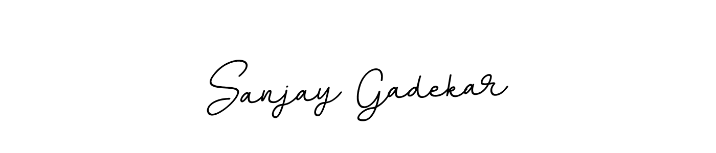 How to make Sanjay Gadekar name signature. Use BallpointsItalic-DORy9 style for creating short signs online. This is the latest handwritten sign. Sanjay Gadekar signature style 11 images and pictures png