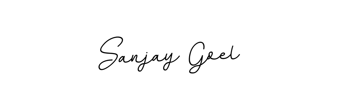 Use a signature maker to create a handwritten signature online. With this signature software, you can design (BallpointsItalic-DORy9) your own signature for name Sanjay Goel. Sanjay Goel signature style 11 images and pictures png