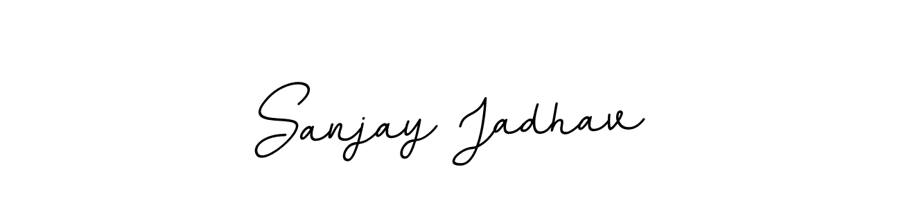 The best way (BallpointsItalic-DORy9) to make a short signature is to pick only two or three words in your name. The name Sanjay Jadhav include a total of six letters. For converting this name. Sanjay Jadhav signature style 11 images and pictures png