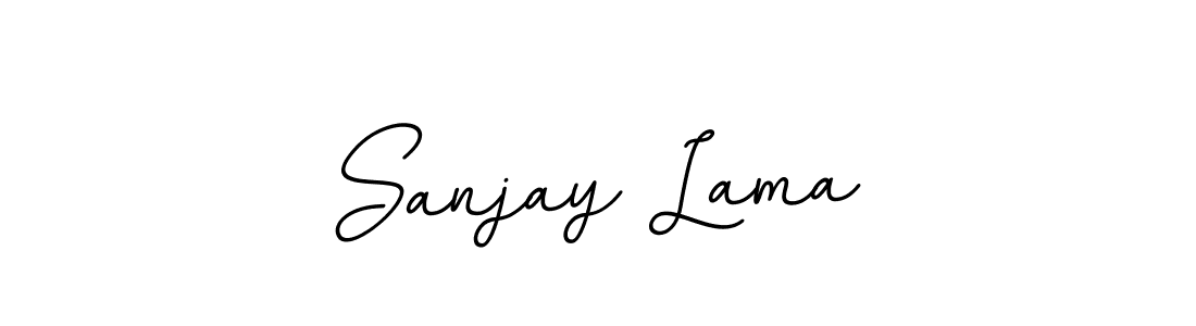 How to make Sanjay Lama signature? BallpointsItalic-DORy9 is a professional autograph style. Create handwritten signature for Sanjay Lama name. Sanjay Lama signature style 11 images and pictures png