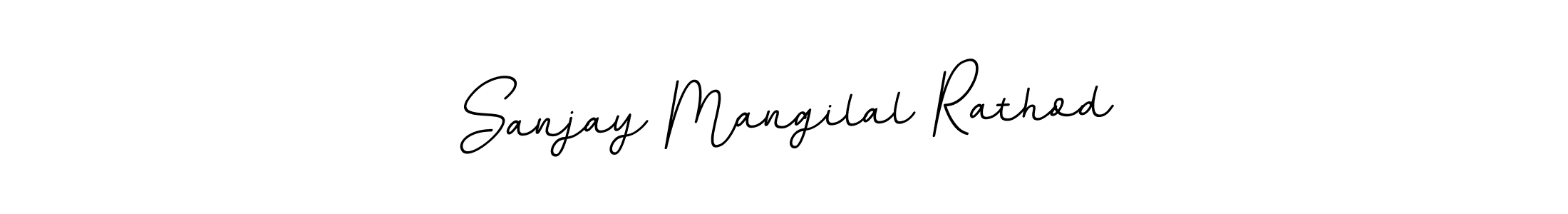 Design your own signature with our free online signature maker. With this signature software, you can create a handwritten (BallpointsItalic-DORy9) signature for name Sanjay Mangilal Rathod. Sanjay Mangilal Rathod signature style 11 images and pictures png