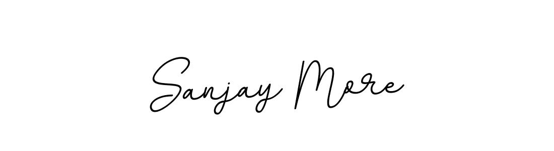 Make a beautiful signature design for name Sanjay More. With this signature (BallpointsItalic-DORy9) style, you can create a handwritten signature for free. Sanjay More signature style 11 images and pictures png