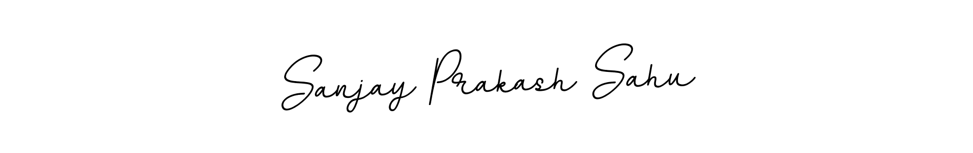 Use a signature maker to create a handwritten signature online. With this signature software, you can design (BallpointsItalic-DORy9) your own signature for name Sanjay Prakash Sahu. Sanjay Prakash Sahu signature style 11 images and pictures png