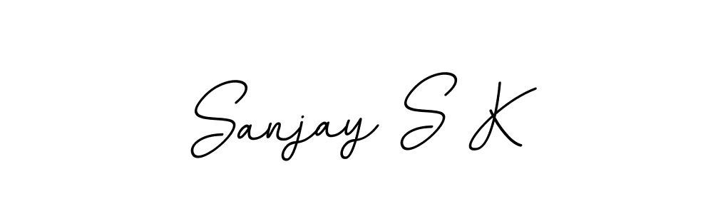 It looks lik you need a new signature style for name Sanjay S K. Design unique handwritten (BallpointsItalic-DORy9) signature with our free signature maker in just a few clicks. Sanjay S K signature style 11 images and pictures png