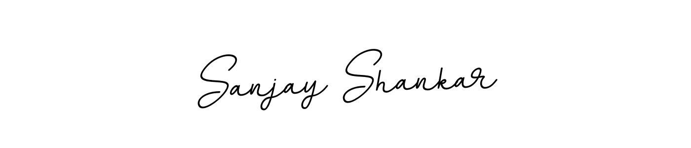How to make Sanjay Shankar name signature. Use BallpointsItalic-DORy9 style for creating short signs online. This is the latest handwritten sign. Sanjay Shankar signature style 11 images and pictures png