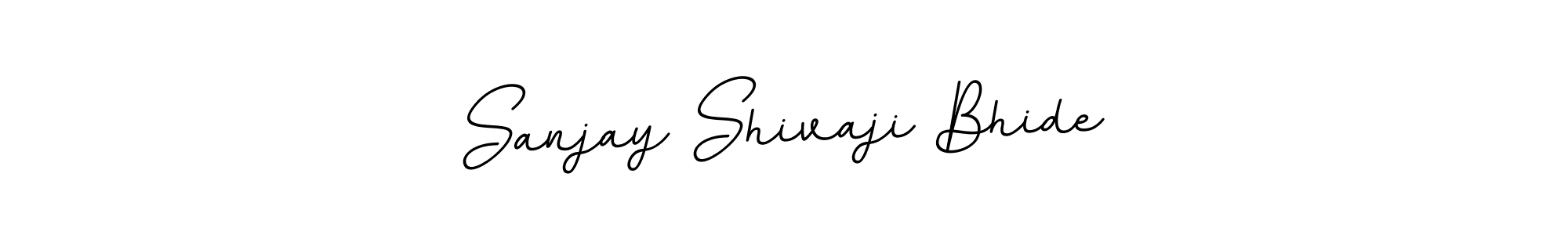 Make a beautiful signature design for name Sanjay Shivaji Bhide. With this signature (BallpointsItalic-DORy9) style, you can create a handwritten signature for free. Sanjay Shivaji Bhide signature style 11 images and pictures png