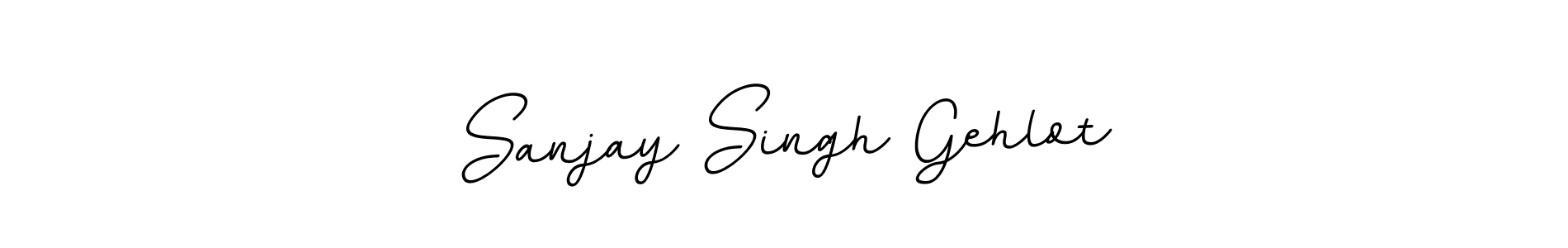 How to make Sanjay Singh Gehlot name signature. Use BallpointsItalic-DORy9 style for creating short signs online. This is the latest handwritten sign. Sanjay Singh Gehlot signature style 11 images and pictures png