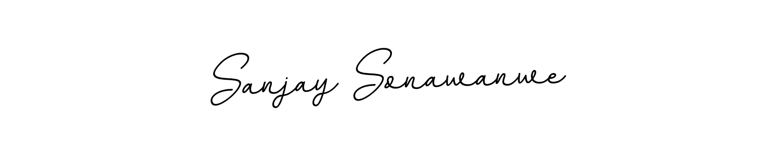 Sanjay Sonawanwe stylish signature style. Best Handwritten Sign (BallpointsItalic-DORy9) for my name. Handwritten Signature Collection Ideas for my name Sanjay Sonawanwe. Sanjay Sonawanwe signature style 11 images and pictures png