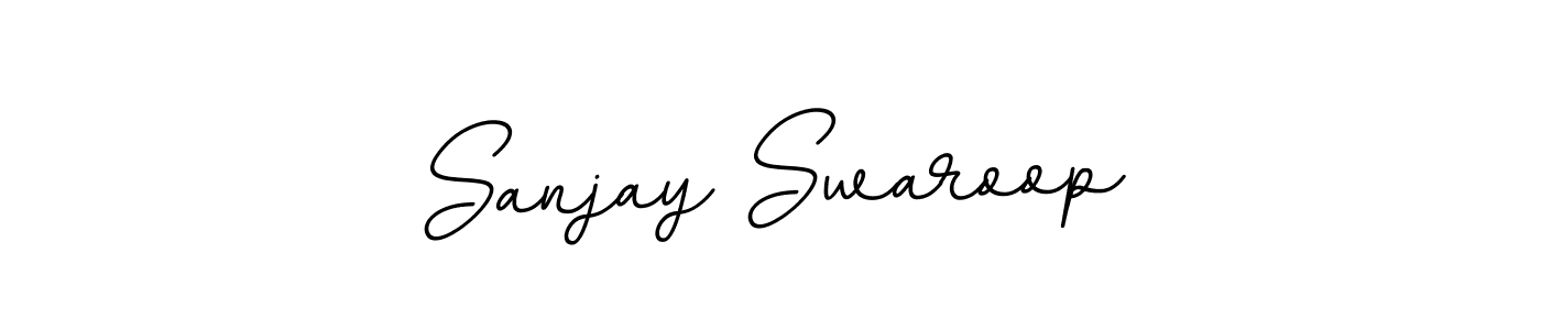 You should practise on your own different ways (BallpointsItalic-DORy9) to write your name (Sanjay Swaroop) in signature. don't let someone else do it for you. Sanjay Swaroop signature style 11 images and pictures png