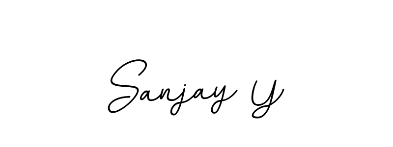 This is the best signature style for the Sanjay Y name. Also you like these signature font (BallpointsItalic-DORy9). Mix name signature. Sanjay Y signature style 11 images and pictures png