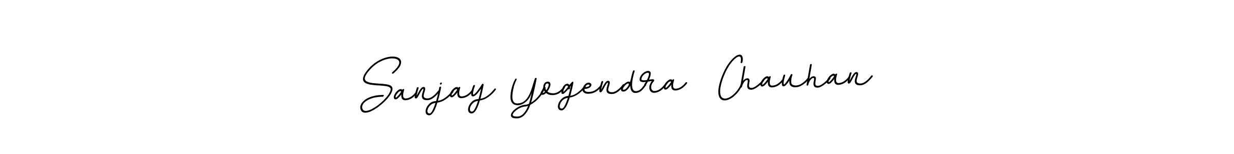 Design your own signature with our free online signature maker. With this signature software, you can create a handwritten (BallpointsItalic-DORy9) signature for name Sanjay Yogendra  Chauhan. Sanjay Yogendra  Chauhan signature style 11 images and pictures png