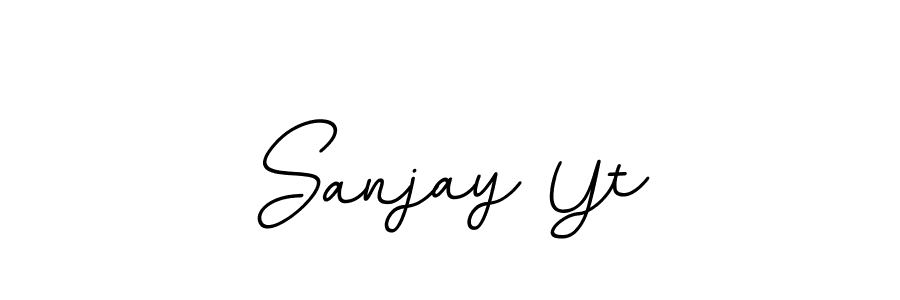 Design your own signature with our free online signature maker. With this signature software, you can create a handwritten (BallpointsItalic-DORy9) signature for name Sanjay Yt. Sanjay Yt signature style 11 images and pictures png
