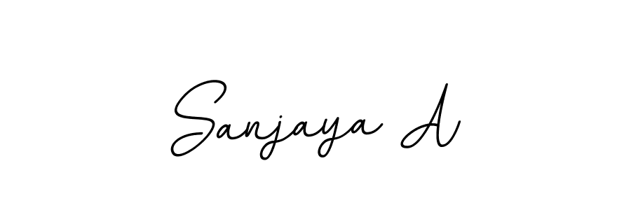 The best way (BallpointsItalic-DORy9) to make a short signature is to pick only two or three words in your name. The name Sanjaya A include a total of six letters. For converting this name. Sanjaya A signature style 11 images and pictures png