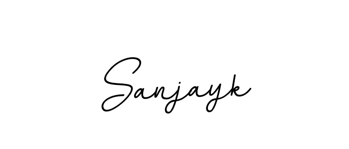 Create a beautiful signature design for name Sanjayk. With this signature (BallpointsItalic-DORy9) fonts, you can make a handwritten signature for free. Sanjayk signature style 11 images and pictures png