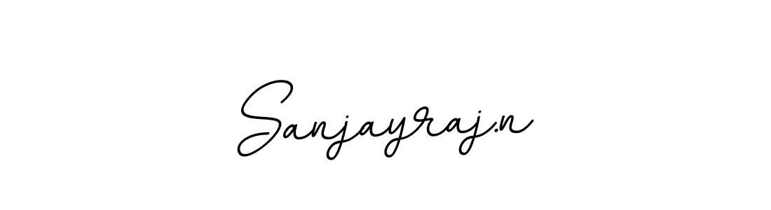 How to make Sanjayraj.n name signature. Use BallpointsItalic-DORy9 style for creating short signs online. This is the latest handwritten sign. Sanjayraj.n signature style 11 images and pictures png