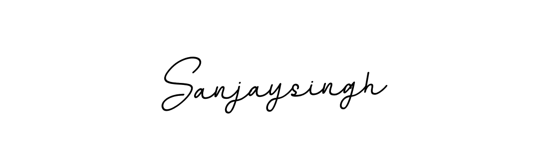 Design your own signature with our free online signature maker. With this signature software, you can create a handwritten (BallpointsItalic-DORy9) signature for name Sanjaysingh. Sanjaysingh signature style 11 images and pictures png