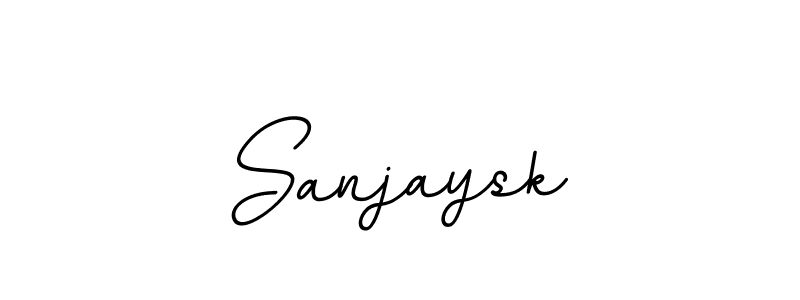 You should practise on your own different ways (BallpointsItalic-DORy9) to write your name (Sanjaysk) in signature. don't let someone else do it for you. Sanjaysk signature style 11 images and pictures png