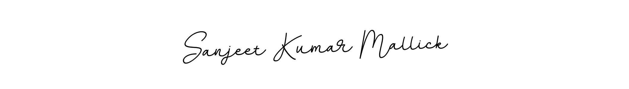 Use a signature maker to create a handwritten signature online. With this signature software, you can design (BallpointsItalic-DORy9) your own signature for name Sanjeet Kumar Mallick. Sanjeet Kumar Mallick signature style 11 images and pictures png