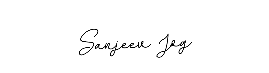 Sanjeev Jog stylish signature style. Best Handwritten Sign (BallpointsItalic-DORy9) for my name. Handwritten Signature Collection Ideas for my name Sanjeev Jog. Sanjeev Jog signature style 11 images and pictures png
