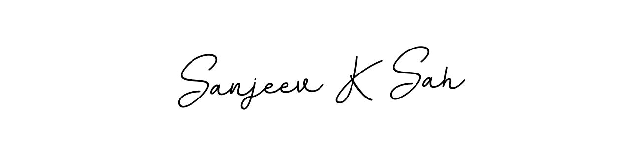 Use a signature maker to create a handwritten signature online. With this signature software, you can design (BallpointsItalic-DORy9) your own signature for name Sanjeev K Sah. Sanjeev K Sah signature style 11 images and pictures png