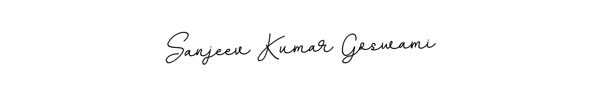 Create a beautiful signature design for name Sanjeev Kumar Goswami. With this signature (BallpointsItalic-DORy9) fonts, you can make a handwritten signature for free. Sanjeev Kumar Goswami signature style 11 images and pictures png