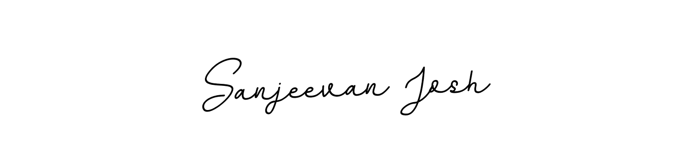 Use a signature maker to create a handwritten signature online. With this signature software, you can design (BallpointsItalic-DORy9) your own signature for name Sanjeevan Josh. Sanjeevan Josh signature style 11 images and pictures png