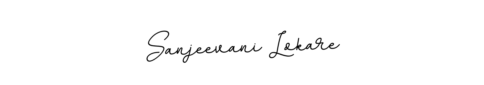 This is the best signature style for the Sanjeevani Lokare name. Also you like these signature font (BallpointsItalic-DORy9). Mix name signature. Sanjeevani Lokare signature style 11 images and pictures png