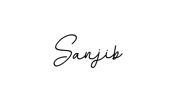 Use a signature maker to create a handwritten signature online. With this signature software, you can design (BallpointsItalic-DORy9) your own signature for name Sanjib. Sanjib signature style 11 images and pictures png