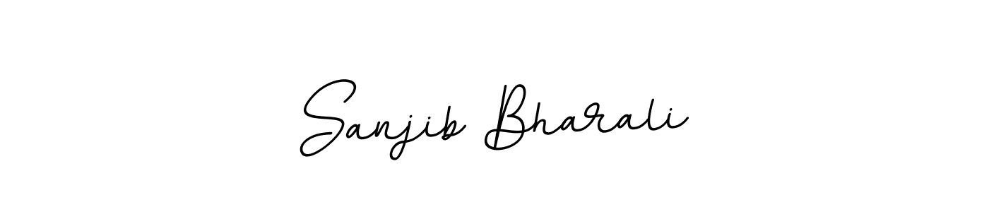 Create a beautiful signature design for name Sanjib Bharali. With this signature (BallpointsItalic-DORy9) fonts, you can make a handwritten signature for free. Sanjib Bharali signature style 11 images and pictures png