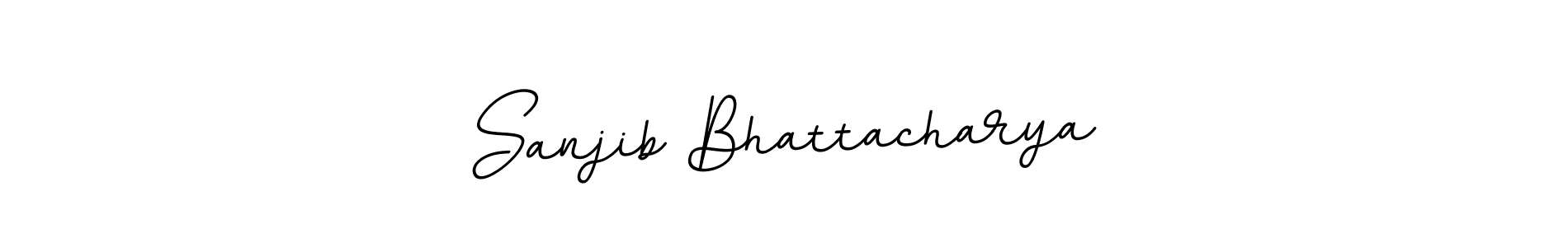 You should practise on your own different ways (BallpointsItalic-DORy9) to write your name (Sanjib Bhattacharya) in signature. don't let someone else do it for you. Sanjib Bhattacharya signature style 11 images and pictures png