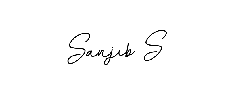 How to make Sanjib S name signature. Use BallpointsItalic-DORy9 style for creating short signs online. This is the latest handwritten sign. Sanjib S signature style 11 images and pictures png