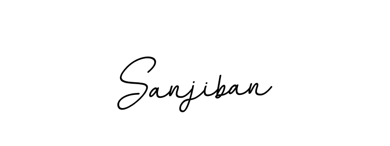 Create a beautiful signature design for name Sanjiban. With this signature (BallpointsItalic-DORy9) fonts, you can make a handwritten signature for free. Sanjiban signature style 11 images and pictures png