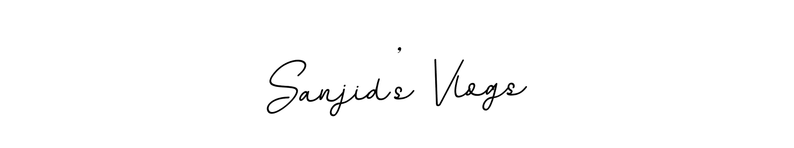 How to Draw Sanjid’s Vlogs signature style? BallpointsItalic-DORy9 is a latest design signature styles for name Sanjid’s Vlogs. Sanjid’s Vlogs signature style 11 images and pictures png