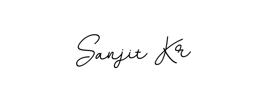 Create a beautiful signature design for name Sanjit Kr. With this signature (BallpointsItalic-DORy9) fonts, you can make a handwritten signature for free. Sanjit Kr signature style 11 images and pictures png