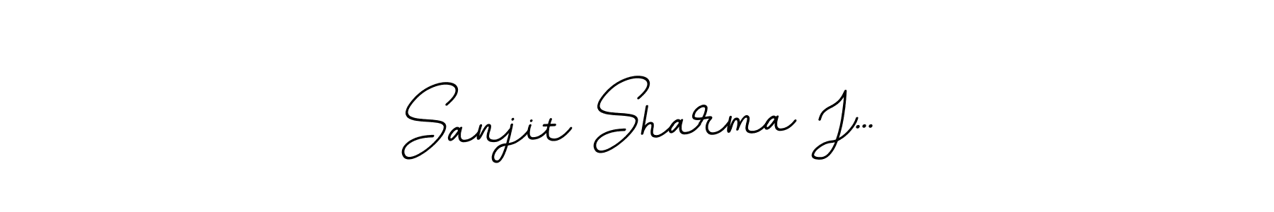 Design your own signature with our free online signature maker. With this signature software, you can create a handwritten (BallpointsItalic-DORy9) signature for name Sanjit Sharma J.... Sanjit Sharma J... signature style 11 images and pictures png