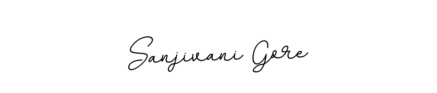 if you are searching for the best signature style for your name Sanjivani Gore. so please give up your signature search. here we have designed multiple signature styles  using BallpointsItalic-DORy9. Sanjivani Gore signature style 11 images and pictures png