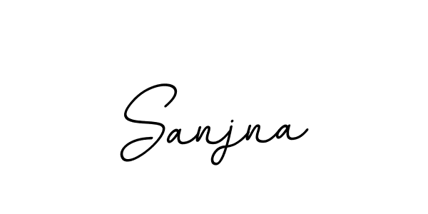 Sanjna stylish signature style. Best Handwritten Sign (BallpointsItalic-DORy9) for my name. Handwritten Signature Collection Ideas for my name Sanjna. Sanjna signature style 11 images and pictures png