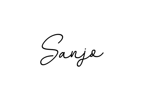 Sanjo stylish signature style. Best Handwritten Sign (BallpointsItalic-DORy9) for my name. Handwritten Signature Collection Ideas for my name Sanjo. Sanjo signature style 11 images and pictures png